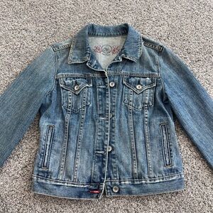 Gap 1969 Women’s Distressed Tucker Denim Jacket 100% Cotton Fall ‘06 Size Small